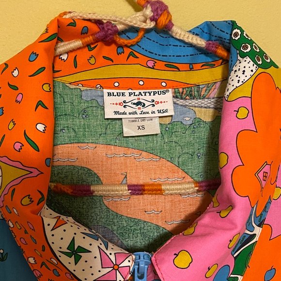 Blue Platypus Landscape Jumpsuit in Rainbow Farm - Picture 4 of 13